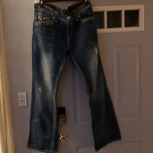 SOLD! Rock Revival Blue Jeans (Rare) Size 36Wx34L